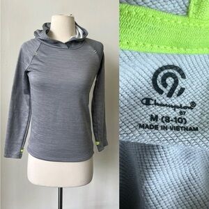 Champion C9 Girls Grey Hoodie Sweatshirt Size Medium 8-10